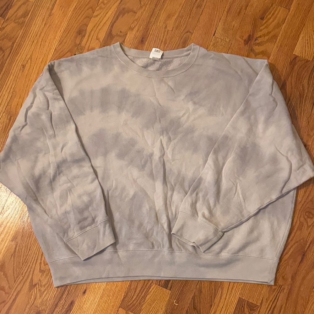 VS pink oversized tie dye crew neck